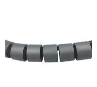 Organisateur de câbles en Spirale Flexible, 1/3/5/10 mètres, 8/12/16/22/28/32/42mm, Tuyau de Rangement, Protecteur de Cordon, câble de Gestion, Tube PE Passe Câble Sol(Grey,15MM_1 Meter)