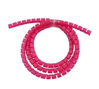 Organisateur de câbles en Spirale Flexible, 1/5/10 mètres, 8/12/16/22/28/32/42mm, Tuyau de Rangement, Protecteur de Cordon, câble de Gestion, Tube PE(Red,22mm,1M)