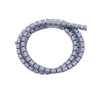 Organisateur de câbles en Spirale Flexible, 1/5/10 mètres, 8/12/16/22/28/32/42mm, Tuyau de Rangement, Protecteur de Cordon, câble de Gestion, Tube PE(Grey,40mm,5M)