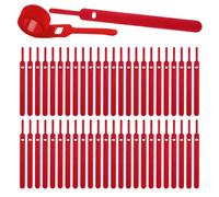 Organisateur de câbles - Lot de 50 serre-câbles réglables - Cravates de fil de ponçage à crochet - Enrouleurs multi-usages - Support de câble durable - Bourses de gestion de câbles réutilisables