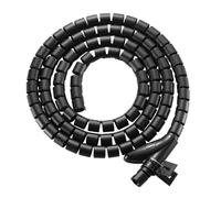 Organisateur de câbles Maclean, Cache Flexible (20 x 1000 mm) | Pour câbles USB, HDMI et audio, couleur : noir (universel), applicateur inclus