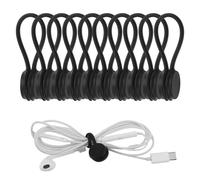 Organisateur de Câbles Magnétiques, 10 Attaches Téléphone, Clips Câble Réutilisables en Silicone pour Bureau, Maison et École, Solutions Pratiques pour la Gestion des Câbles USB