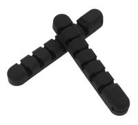 Organisateur de Câbles Noir 2 Pièces en Silicone Adhésif | Clip de Fixation Discret, Routage Multi-câbles, Surface Lisse, pour Étudiants et Employés de Bureau