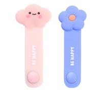 Organisateur de Câbles Nuage Fleur 2 Pièces, Clips en Silicone | Rangement de Bureau Gestion des Câbles, Compatible Presque Tous les Câbles, pour Bureau et Maison