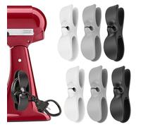 Organisateur de câbles pour appareils - Lot de 6 autocollant - Clips de câble - Enrouleur de câble - Réducteur de câble -pour appareils de cuisine