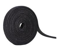 Organisateur de câbles, rouleau 25 m, 10/12/15/20/25/30/50mm, gestion l'enrouleur USB, attaches coupées en Nylon, cordon d'écouteurs(Black,20mm x 25M)