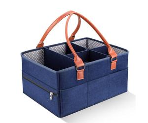 Organisateur de Caddie à Couches pour bébé, Grand Panier de Rangement de Couches Portable, Séparateur Détachable de personnalité pour les Affaires de bébé Indispensables