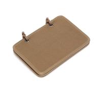 Organisateur de cahier tactique - Classeur à 2 anneaux avec 4 panneaux de support de patch avec boucles en D amovibles pour collection de patchs avec crochets et boucles