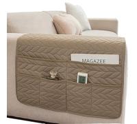 Organisateur de Canapé Poche Suspendue D'accoudoir Fauteuil Sac de Rangement Sofa Antidérapant 6 Poches Pour Télécommande TV, Téléphone, Livre, Magazine, Tablette