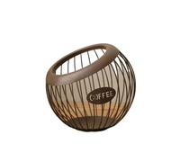 Organisateur De Capsules De Café Coulissant En Fer, Support De Stockage De Collations Aux Fruits, Panier Diagonal À Dosettes Creuses For La Cuisine À Domicile Et Le Bureau(For 20x18.5cm 1pcs)