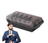 Organisateur de cartes, étui de bureau à cinq grilles en polypropylène | espace de stockage de 24 cm avec capacité de 500, boîte alphabétique avec affichage clair de 600 grammes