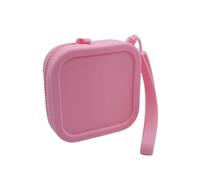 Organisateur De Casque En Silicone - Boîte De Clés De Stockage Du Câble De Données | Mignon Petit Sac De Rangement Carré Avec Fermeture Éclair | Écouteurs Avec Conception Compacte Pratique Pour Un Usa