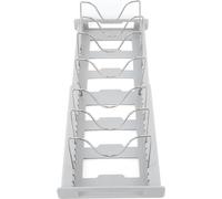 Organisateur de casseroles extensible antidérapant Taille ajustable Support de couvercles de casseroles multi-usages pour la cuisine Cantine Gris