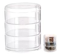 Organisateur de Ceinture, 4.5x5.3x1.4 Pouce Boîte à Courroie Transparente avec 3 Couches, vitrine en Acrylique à l'épreuve des poussières pour Les Bijoux, la Montre, Les Bracelets