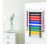 Organisateur De Ceinture D'arts Martiaux,En Bambou,Pour 10 Ceintures,De Karaté,De Jodu,De Taekwondo,De Karaté,De Karaté,D'aikido,Comme Cadeau D'arts Martiaux Et Souvenir,Blanc