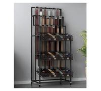 Organisateur de Ceinture, Support de Ceinture Robuste, Support de Cravate, présentoir de Vente au Sol, Support d'écharpe, Organisateur de Garde-Robe Mobile for Hommes(Schwarz,60cm Long)