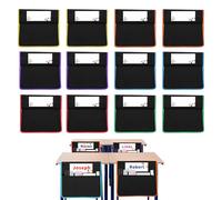 Organisateur de chaise pour salle de classe | Organiseur de chaise de bureau avec étiquette nominative, 12 pièces en Oxford 900D pour l'organisation et le rangement des fournitures scolaires