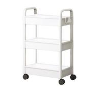 Organisateur de chariot à rouler - Stockage des services publics portables, conception solide à 3 niveaux | Étagère de collation de livre mobile compacte, porte-gueules polyvalents, pour dortoir