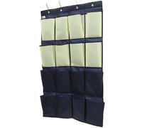 Organisateur de Chaussures en Oxford Bleu Marine, Multi-compartiments | Installation sans Outils, Placement Portable, pour Dortoir Cuisine, Range Objets pour Téléphone et Courrier