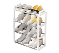 Organisateur de chaussures - Four Layer Rack, Standing Shoe Shelf | Compact Footwear Holder Tower, Vertical Closet Rack System, Ideal for Sneakers, Boots, Entryway, Bedroom, or Apartment Spaces