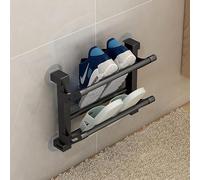 Organisateur de chaussures mural - Solution de rangement pliable pour les entrées et les petits espaces - Pour une vie efficace et sans encombrement