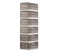 Organisateur de Chaussures Pliable Gain de Place(B) | Plastique transparent pour robuste, pour vue directe les paires, empilable sÃ©curisÃ©, pour idÃ©al petits espaces
