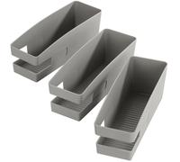 Organisateur De Chaussures, Rangement Ballerines Gain De Place, Lot De 3, Support Plastique Robuste, 9x9,5x26,5 Cm, Gris - Wenko