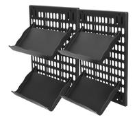 Organisateur de Chaussures sans Perforation, Multifonction, Noir, Plastique | Rangement Mural Suspendu, Capacité Renforcée, Usage Entrée et Salon, Lot de Set, Montage sans Perçage