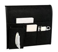 Organisateur de chevet pour lit Support Étagère Télécommande Téléphone En | Organisateur de lit superposé avec compartiments Pour Adolescentes Étudiantes Tablette Dortoir Chambr Noir