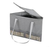 Organisateur de cintre avec couvercle, bac de rangement triangulaire pour vêtements et jouets, organiseur multifonction pour placard et buanderie