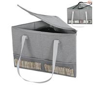 Organisateur de Cintres pour Vêtements,Bac de rangement triangulaire avec couvercle - Bac Rigide Pliable Multi-Fonction pour Placard Salle de Bain Chambre à Coucher Voyage Maison Étudiant