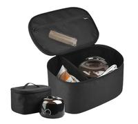 Organisateur de cirage portable : rangement d'outils avec poignée séparatrice amovible, étui protecteur de stockage de voyage, organisateur professionnel de fournitures de cirage
