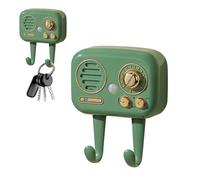 Organisateur de clé murale - Rappel audio de 8,3 × 5,8 cm, crochets de rangement de volume réglables pour la cuisine d'entrée | Porte-murmètre pour le couloir de garage du salon dortoir léger