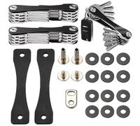 Organisateur de Clés, 2 pièces Organiseur de Trousseau à Clés, Porte Clés Compact, Organiseur de Clés, Porte-clés Homme,Détachable Porte-clés,Porte clés Organisation