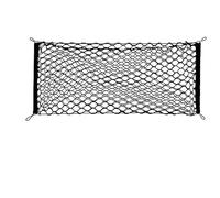 Organisateur de Coffre arrière de Voiture Universel Filet de Rangement réglable Filet élastique avec Cordon de Maintien Poche de Voyage Extensible bicouche (110 x 40 cm)