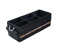 Organisateur de coffre de voiture 100L/66L, pliable, robuste, durable, pliable, avec sangle réfléchissante, grande capacité de rangement de voiture