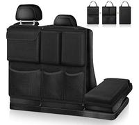 Organisateur De Coffre De Voiture (Noir/Noir) - Sac De Rangement Multifonctionnel Amovible Pour Siège De Voiture Accessoires D'intérieur De Voiture Pour Jeep, Suv, Van