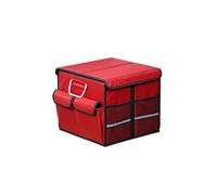 Organisateur de Coffre de Voiture pour Land Rover Discovery 1 2 3 4 5 / Discovery Sport 1 2, Boîte de Rangement Pliable Voiture et Outil Organizer,A 36L-F Red