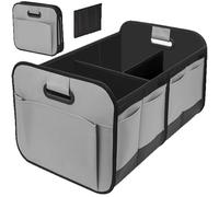Organisateur de Coffre de Voiture pour Porsche Macan 4 / Macan Turbo/Panamera Turbo E-Hybrid/Cayenne GTS 2024-, Boîte de Rangement Pliable Voiture et outil Organizer,B Grey