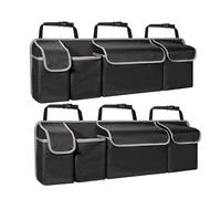 Organisateur De Coffre De Voiture Pour Siège Arrière Suv,Organisateur Suspendu Pour Camion Suv,Mise À Niveau Mpv,Sacs De Rangement De Siège Arrière Avec 4 Poches 39x14 Pouces - Type 2pcs