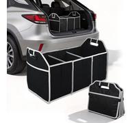 Organisateur de Coffre pour Volvo XC60 2025 2024 2023 2022 2021 2020 2019 2018, Pliable Impermeable Rangement Coffre Voiture Grande Capacité Boite avec 3 Compartiments