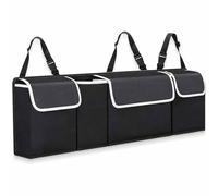 Organisateur de Coffre Voiture pour Opel Corsa E 2014-2019, Pliable Rangement avec Sangles Réglables Poches Multiples Accessoire Pratique