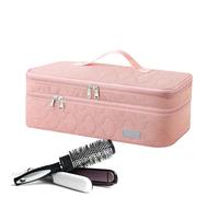Organisateur de coiffure - Mallette de voyage portable pour outils chauds - Sac de rangement résistant à la chaleur - Support léger pour fer et sèche-linge pour les voyages d'affaires, la routine