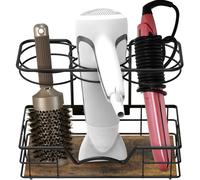 Organisateur de comptoir pour outils de coiffure Simple Houseware, noyer