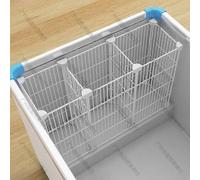 Organisateur de congelateur coffre : separateur d'organisation de congelateur, separateur de fil metallique, panier de rangement pour conteneurs pour la categorisation des aliments