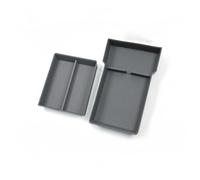 Organisateur de console centrale Boîte de rangement pour Console centrale pour Tesla modèle 3 Highland 2024, plateau organisateur, accoudoir(2PCS Grey)