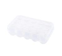 Organisateur de conteneurs d'œufs, boîte de rangement d'œufs 10/15/24 compartiments, conservation de la fraîcheur, boîtier en plastique transparent for réfrigérateur(15 Grids)