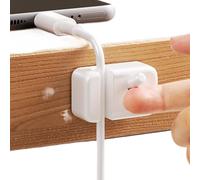 Organisateur de cordon de bureau, gestion des fils adhésifs, clips de support, support de câble, organisateur de chargeur de bureau en silicone durable pour téléphone, table de chevet, mur, maison