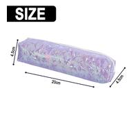 Organisateur de cosmétiques irisé mignon/porte-articles de toilette pour femmes scintillants/trousse à crayons à fermeture éclair pour femmes Start Ladies pour fille