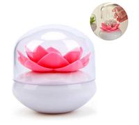 Organisateur de coton-tige en forme de lotus, boîte de rangement élégante pour cosmétiques et décor de salle de bains
